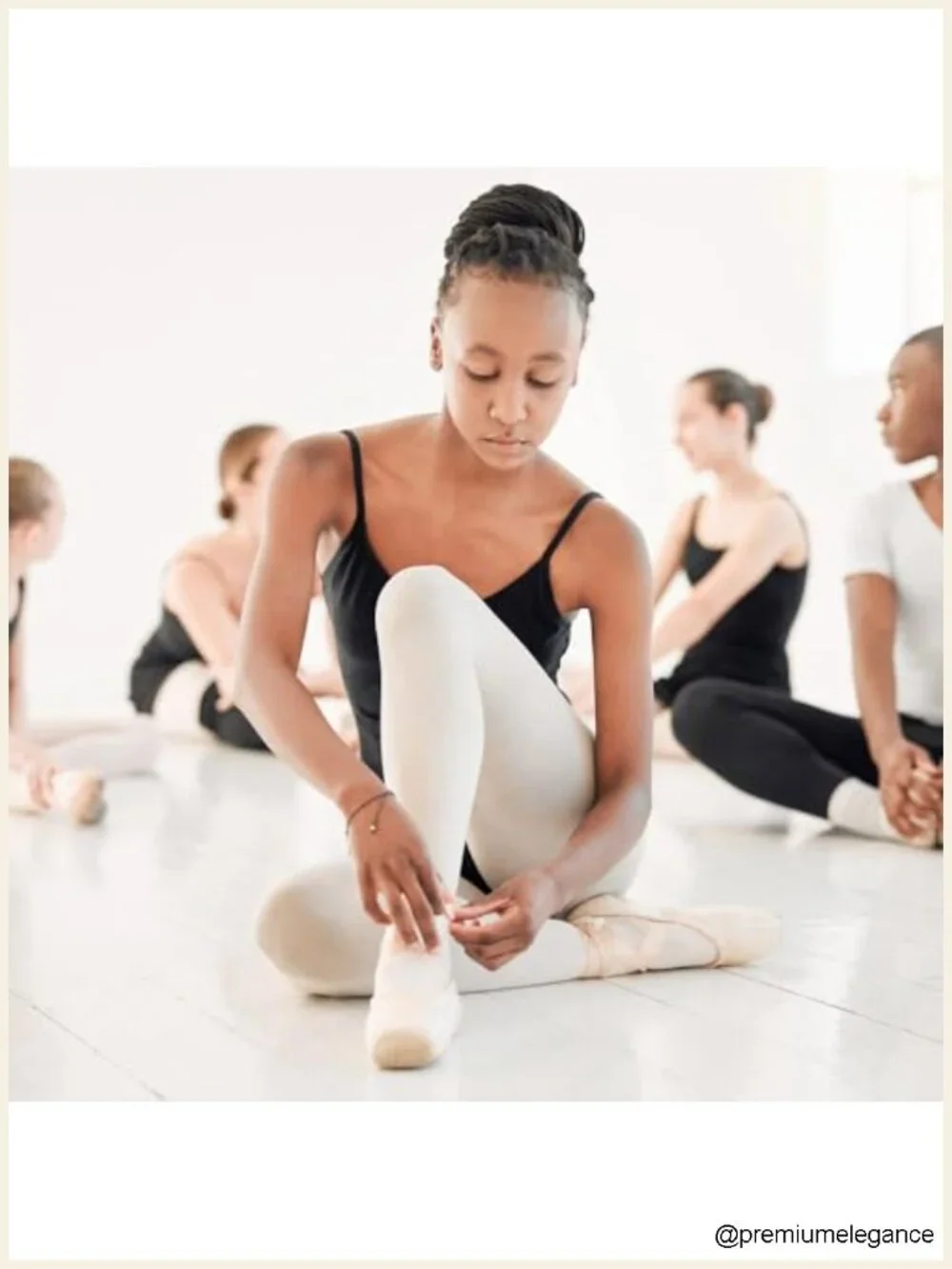 Satin Ballet Pointe Shoes with Toe Pads for Dance